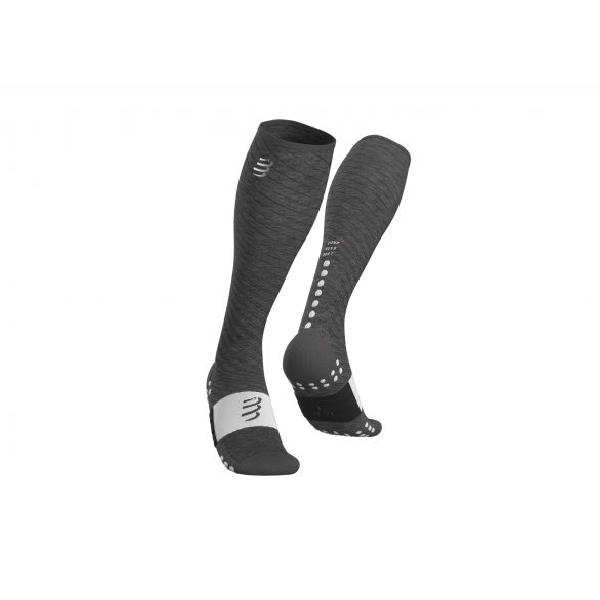 Compressport Full socks recovery compressiesokken grijs 1M