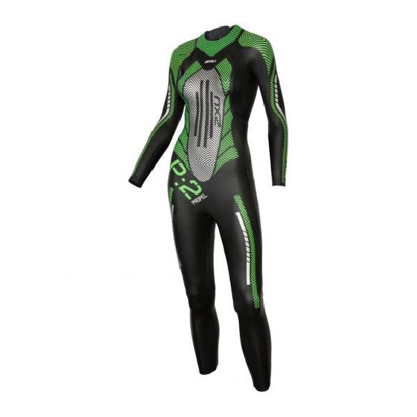 2XU P:2 Propel lange mouw wetsuit zwart/groen dames XS