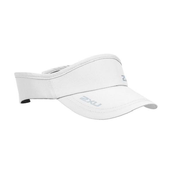 2XU Run Visor zonneklep wit