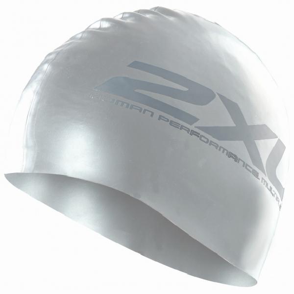 2XU Siliconen swim cap zilver