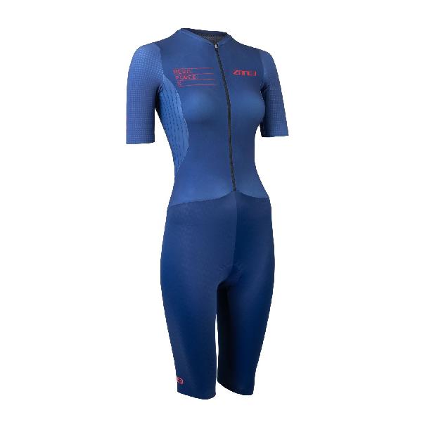 Zone3 Aeroforce X II trisuit korte mouw blauw dames L