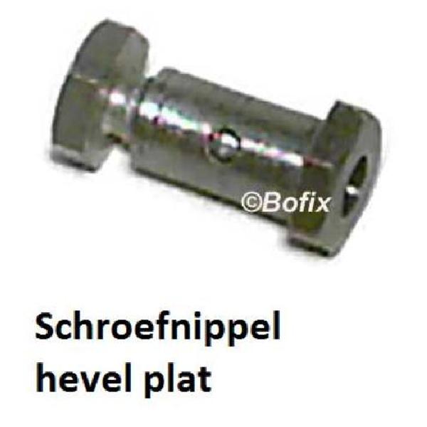 Bofix Schroefnippel voor hevel plat