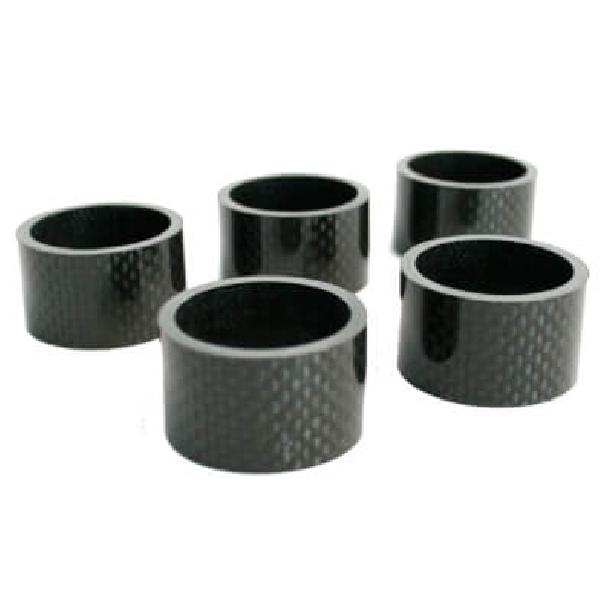 Spacers 28.6 mm 1-1/8 inch oversized 20 mm carbon 5 stuks 6500033