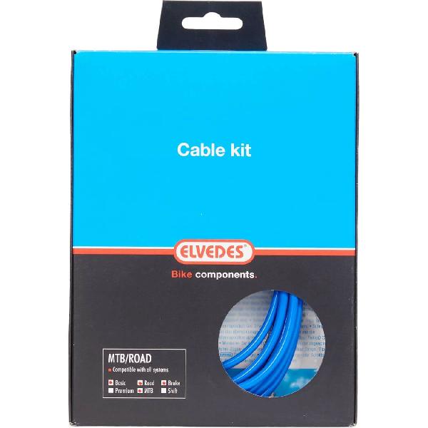 Elvedes Remkabelkit ATB/race universeel blauw 2015013