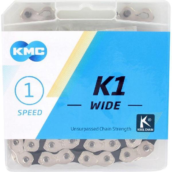 KMC Ketting 1/2-1/8 110 K1 Wide zilver/zwart BMX/TRACK