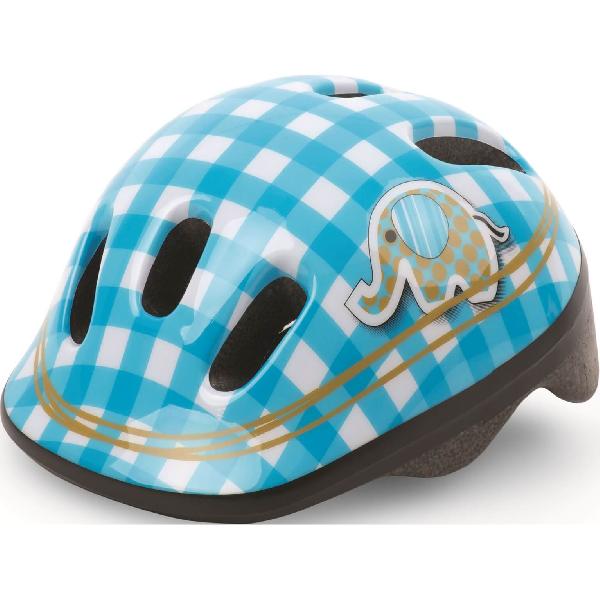 Polisport PolispGoudt kinderhelm Elephant. maat: XXS (44/48 cm), kleur: wit/Blauww