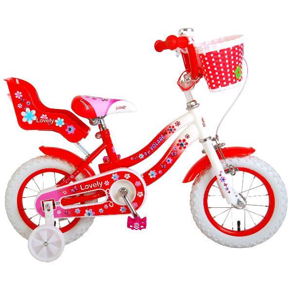 Volare Lovely 12 Inch Meisjes Kinderfiets Rood +€10.00 Inruilkorting