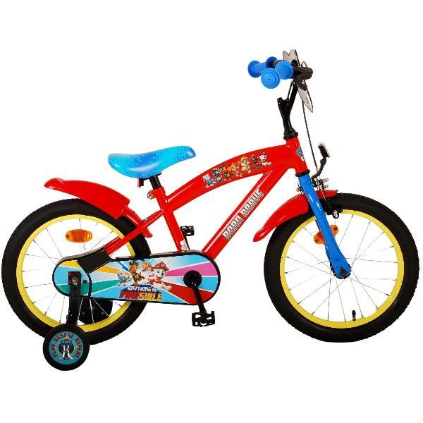 Volare Paw Patrol 16 Inch Jongens Kinderfiets Rood/blauw +€10 Inruilkorting