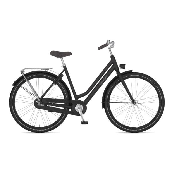 Union Curb RN Dames Stadsfiets Black Mat 57 Cm +€20.00 Inruilkorting