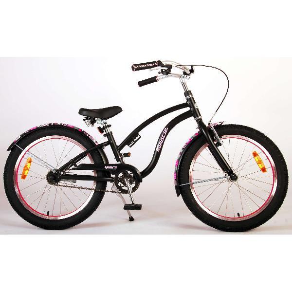 Volare Miracle Cruiser 20 Inch Meisjes Kinderfiets Mat Zwart +€20 Inruilkorting