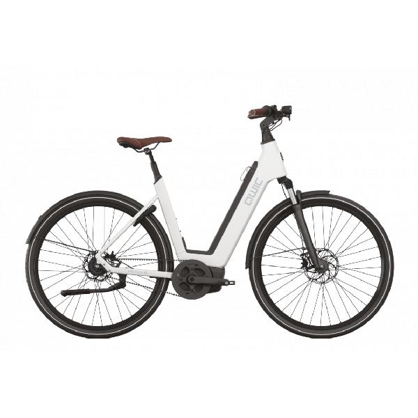 Qwic Premium Q MN8 Belt 2023 Dames - Prijs Na Inruil Elektrische Fiets Fog White 48 Cm