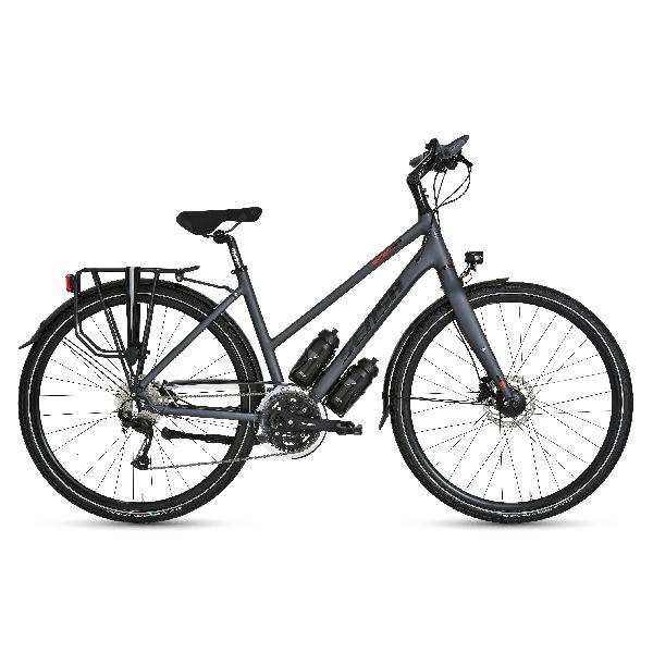 Sensa Travel Lite V27 Disc 2024 Dames Hybride Fiets Shiny-on-matt Graphite 52 Cm +€60 Inruilkorting