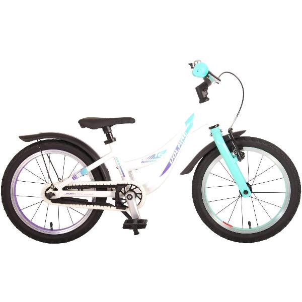 Volare Glamour 16 Inch Meisjes Kinderfiets White Green +€20 Inruilkorting