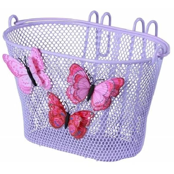 Basil Kinderfietsmand Basil Jasmin Butterfly - Lila