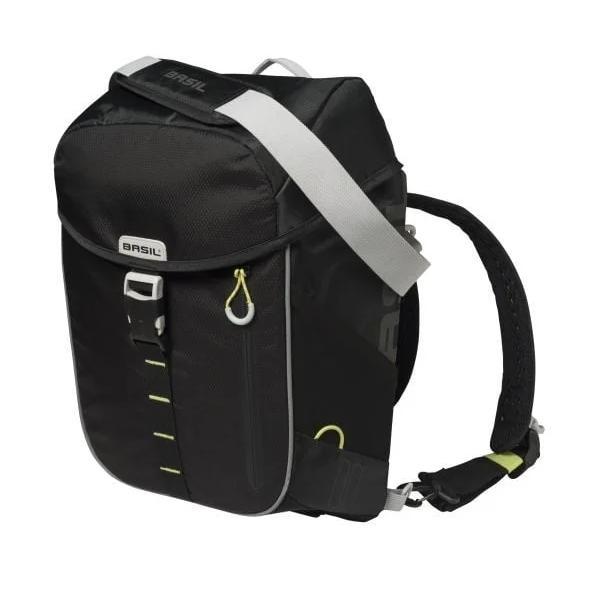 Basil Fietsschoudertas Basil Miles Daypack 17 Liter - Zwart / Lime