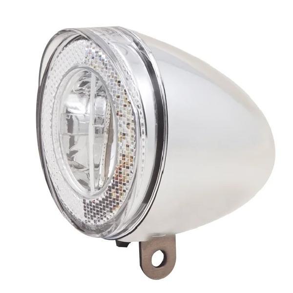 Spanninga Koplamp Spanninga Swingo XDO LED met reflector en dynamo-aansluiting - chroom