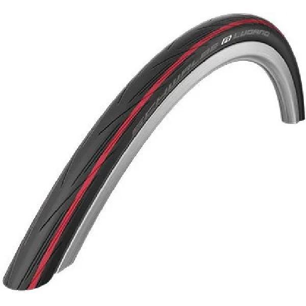 Schwalbe Buitenband Schwalbe Lugano 25-622 - Zwart-Rood - Vouwband