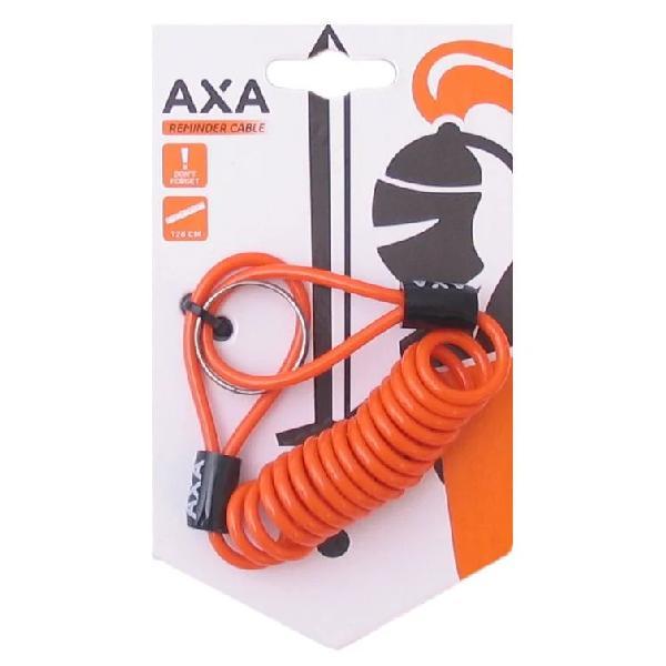 AXA Schijfremslot Reminder Cable AXA 120cm - oranje (op kaart)