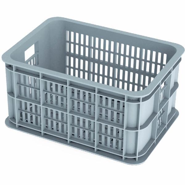 Basil Fietskrat Basil Crate Small 25 Liter - Silver Cloud