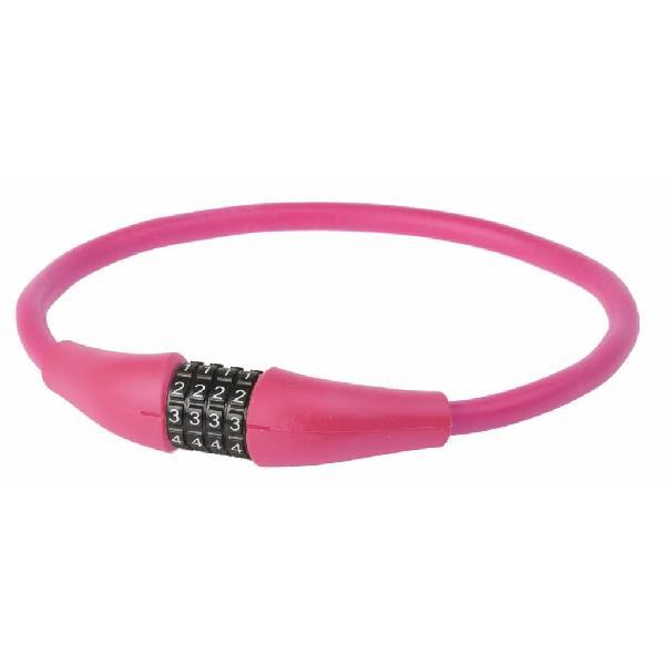 M-Wave Kabelslot+Cyfer M-Wave Silicon Pink