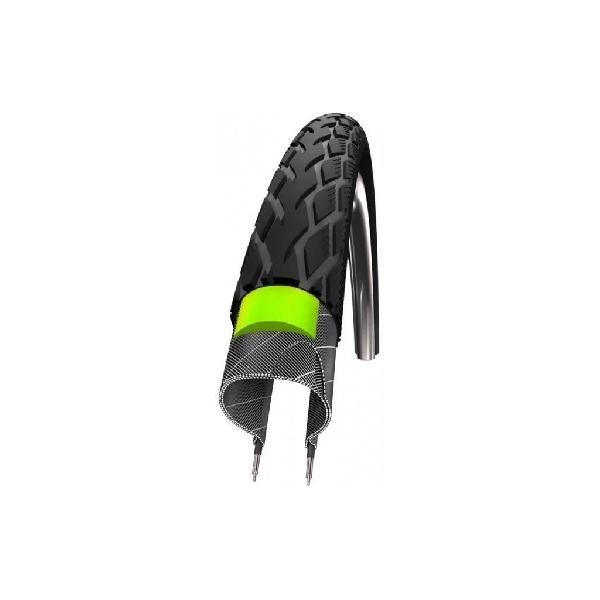 Schwalbe Buitenband Schwalbe Marathon GreenGuard 40-406 - Zwart met Reflectie