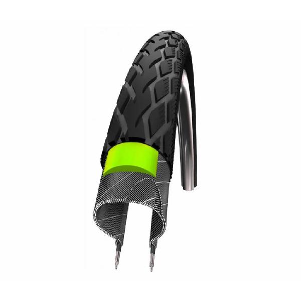 Schwalbe Buitenband Schwalbe Marathon GreenGuard 35-349 - Zwart met Reflectie