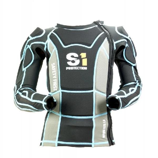 S1 Protection Body Protector - S1 Defense Elite 1.0 High Impact Jacket - Zwart / Blauw