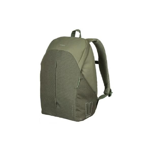 Basil Fietsrugzak voor 15,6inch laptop Basil B-Safe Commuter - 18 liter - olive groen