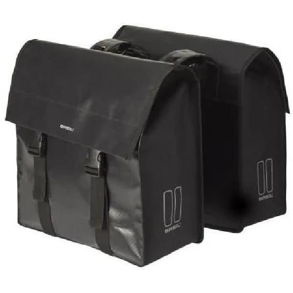 Basil Dubbele fietstas Basil Urban Load 48-53 Liter - Zwart Reflective