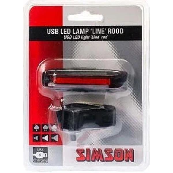 Simson Simson USB LED lamp ''Line'' 20 LED's 3 Lux - rood