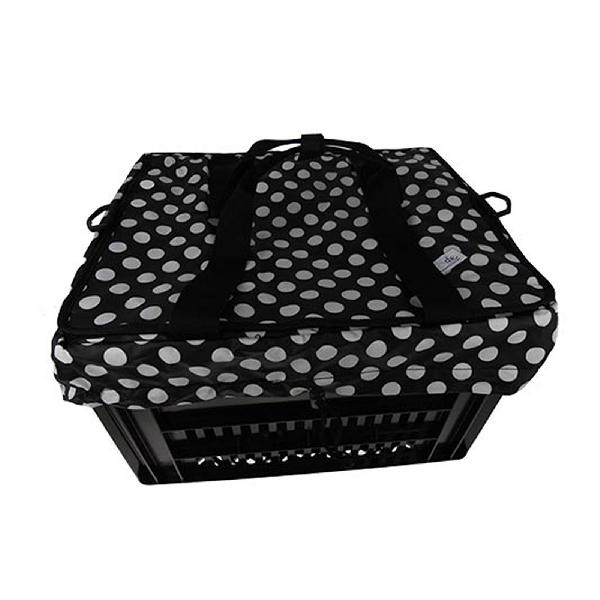 Fietskrattas Crate voor Melkkrat Small White Dots