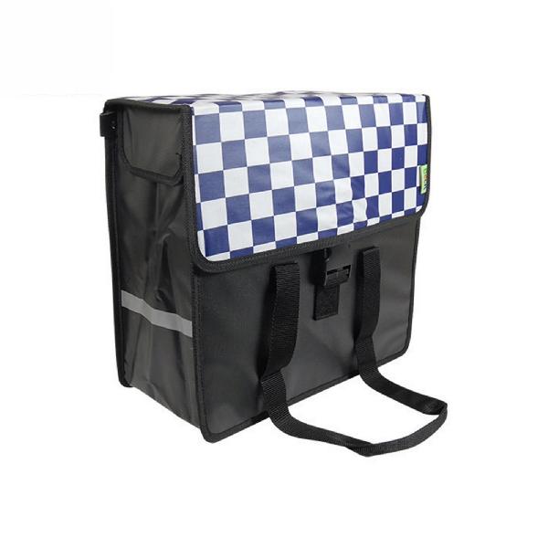 Enkele Shopper Fietstas Navy Checker