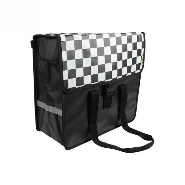 Enkele Shopper Fietstas Black Checker