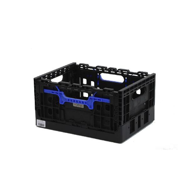 Smart Crate Zwart met Blauwe Handgrepen