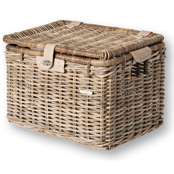 Mand riet denton basket L 45x32x32 nature grey