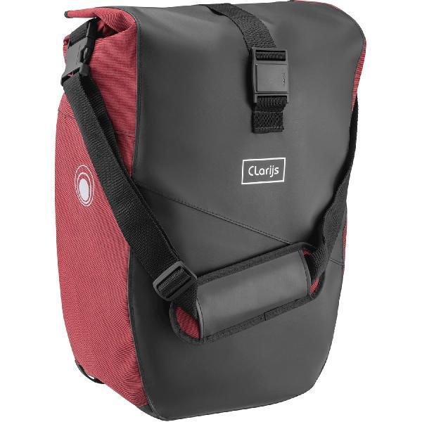 Enkele Fietstas Solobag 24L zwart-rood