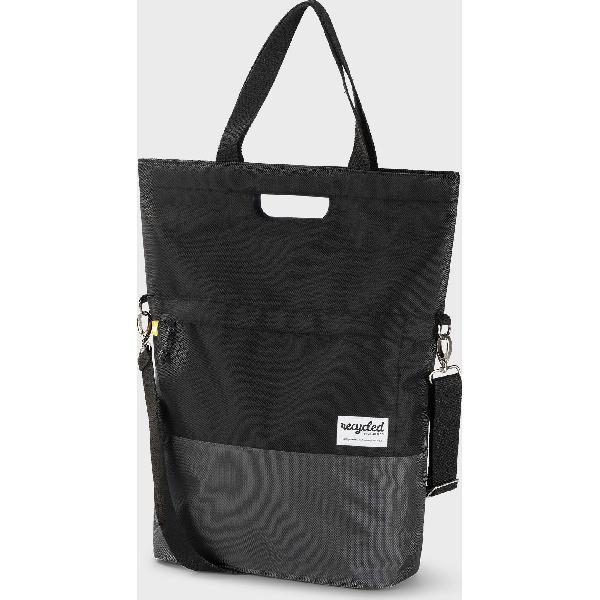 shoppertas 20L recycled zwart grijs