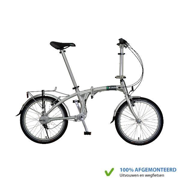 Beixo Vouwfiets Compact met cardanas Zilver