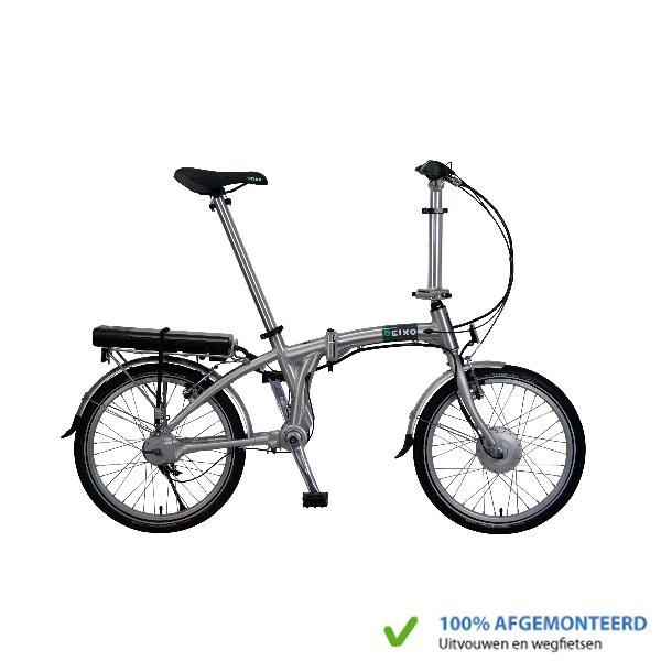 Beixo Elektrische Vouwfiets Compact met cardanas Zilver