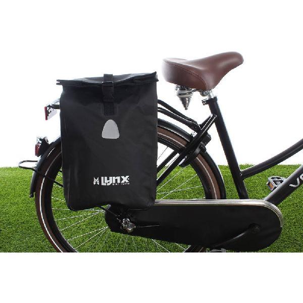 Enkele fietstas Single Pannier bag 21L Zwart