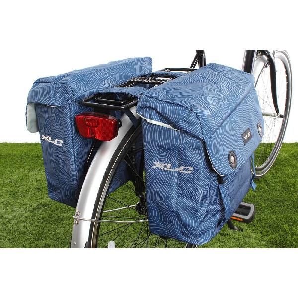 Dubbele fietstas Lux 34L Blauw