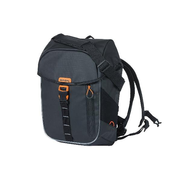 Fietsrugzak Miles Tarpaulin Daypack Nordlicht 17L Zwart/oranje