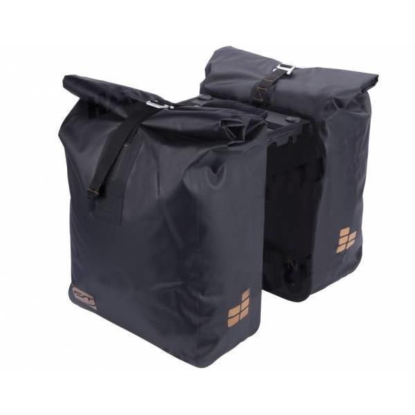 Dubbele fietstas Double Waterproof MIK 40L Zwart/Goud