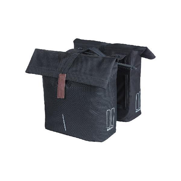 Dubbele fietstas City MIK Black 28-32L