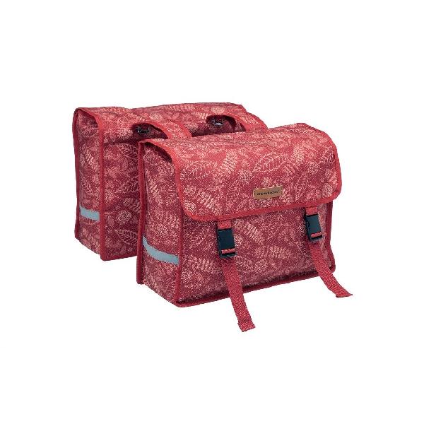 Dubbele fietstas Fiori Double Forest Red 30L