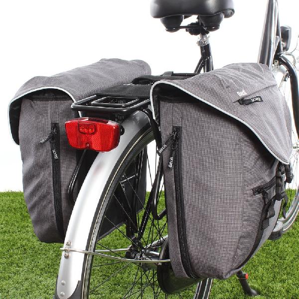 Dubbele fietstas Sporty 30L Grijs