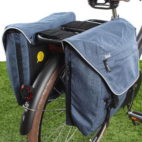 Dubbele fietstas Sporty 30L Blauw