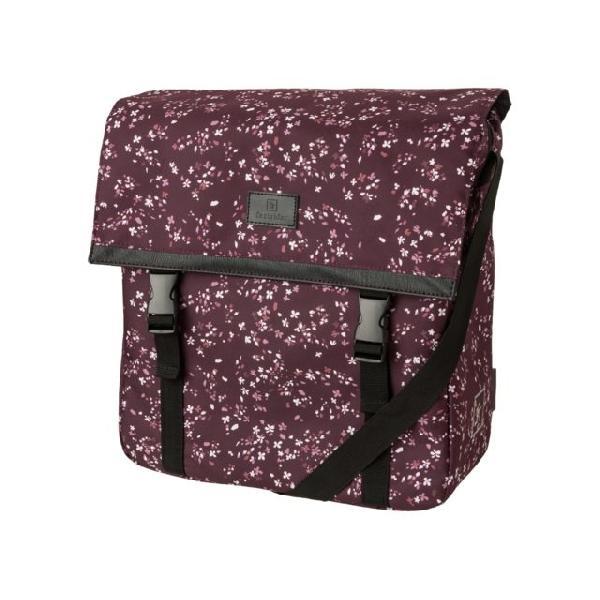 Enkele fietstas Shopper Nara Mini Flower Aubergine 17L