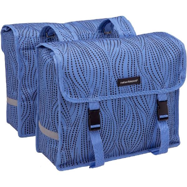 Dubbele fietstas Fiori Double Alma Blue 30L