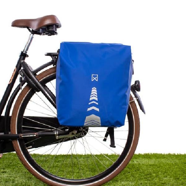 Dubbele Sportieve Fietstas 34L Blauw